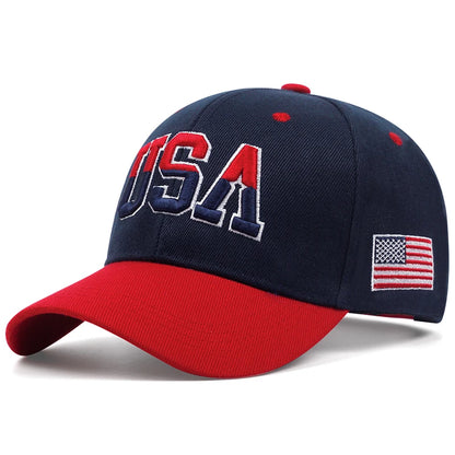 2025 New USA Side American Flag Men's Street Hip Hop Hat Baseball Hat