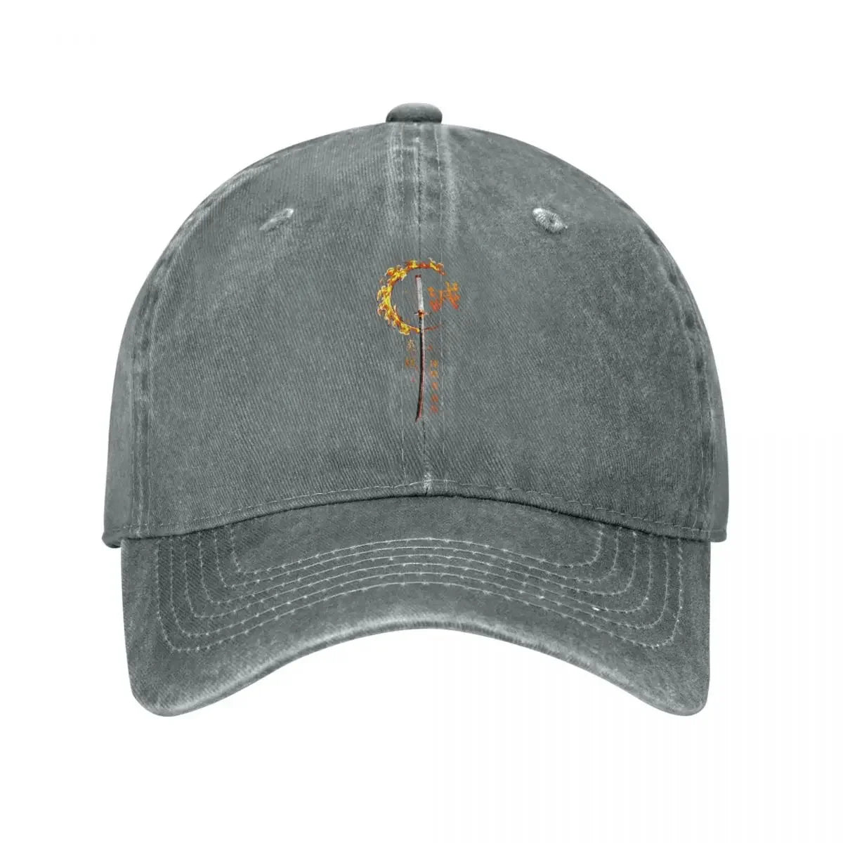 Demon Sword Blade of Fire flame Baseball Cap