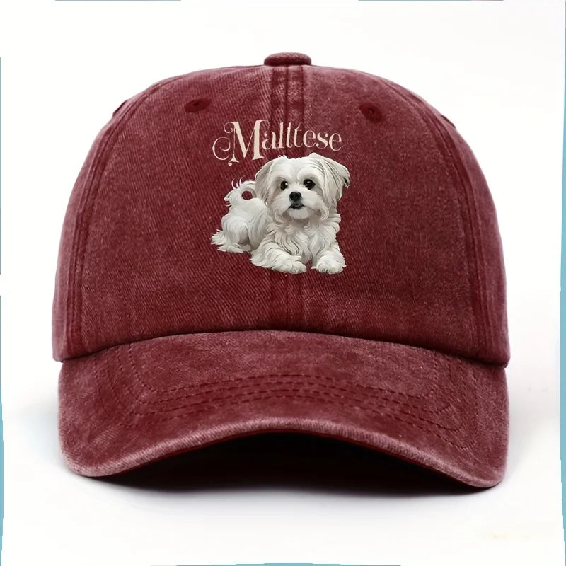 Women's Maltese Dog Baseball Cap