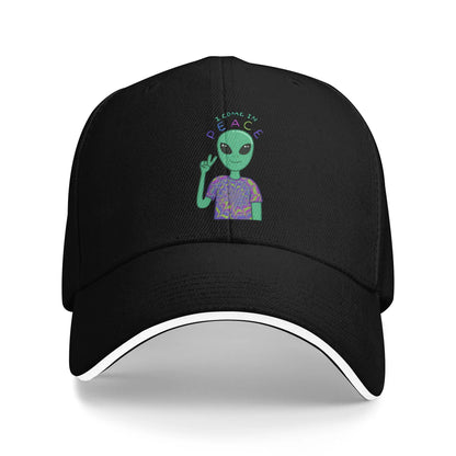UFO We Come In Space Alien Baseball Cap