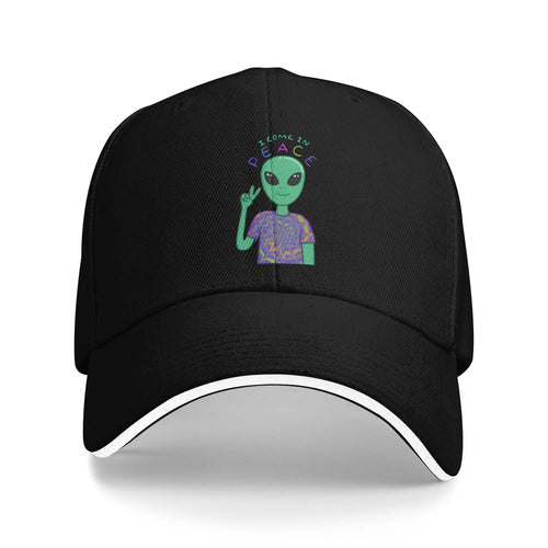 UFO We Come In Space Alien Baseball Cap
