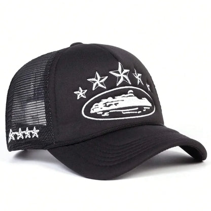 Fashionable Embroidered Baseball Hat Five Star Color