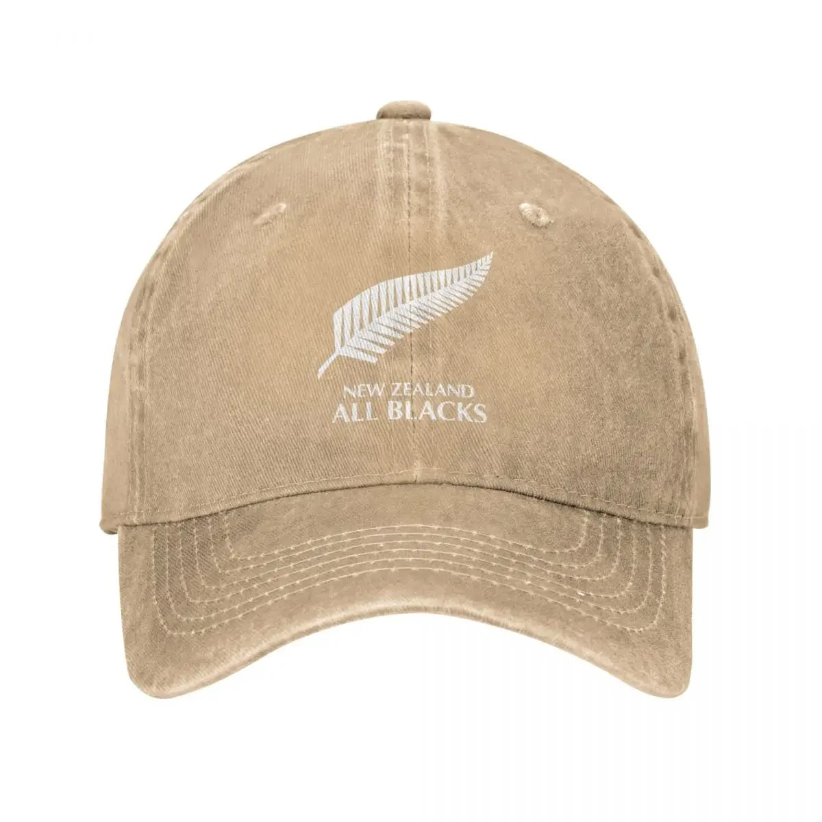 New Zealand All Blacks Unisex Baseball Cap Rugby Worldcup Sports Distressed Denim