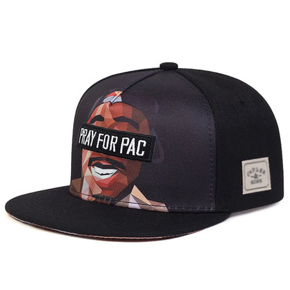 New Head Alphabet Cool Man Embroidered Snapback HipHop