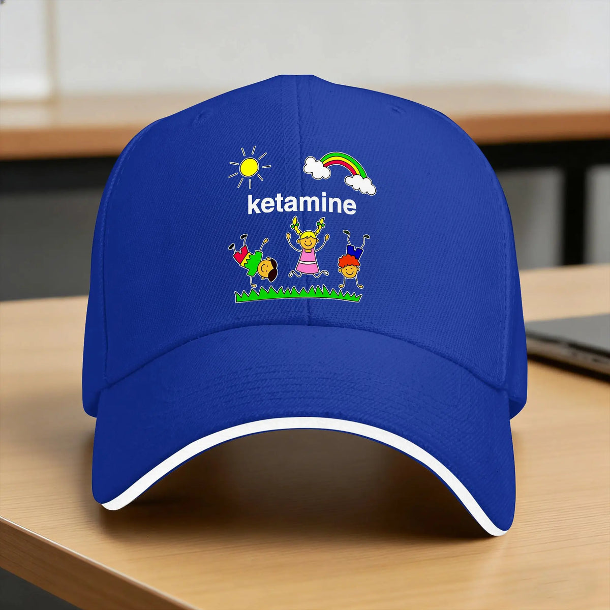 Baseball Cap Rainbow Ketamine Horses