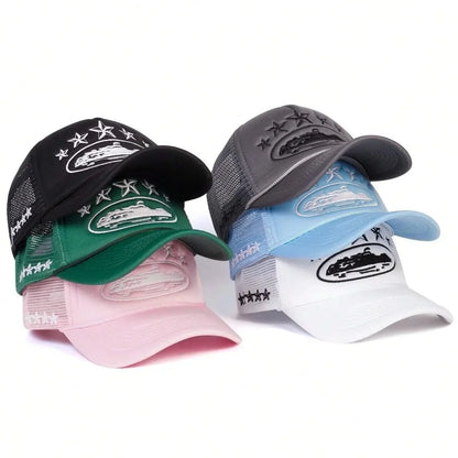 Fashionable Embroidered Baseball Hat Five Star Color