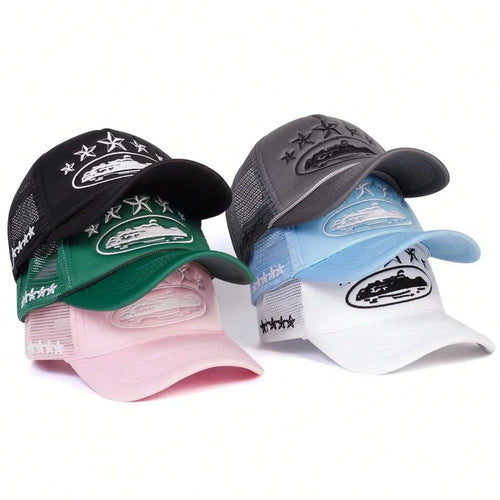 Fashionable Embroidered Baseball Hat Five Star Color
