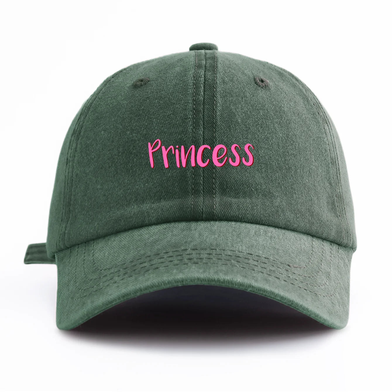 Princess Print Washed Baseball Cap For Adults