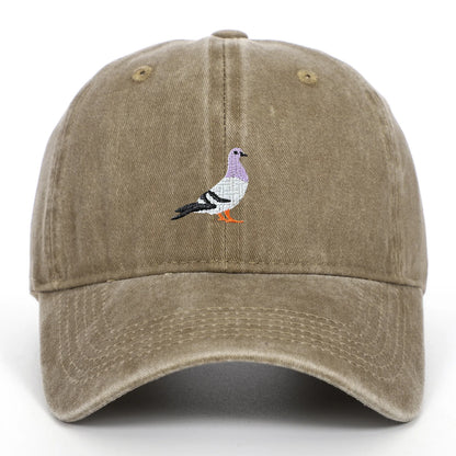 Men And Women Summer Sun Hat Pigeon Embroidered Baseball Hat