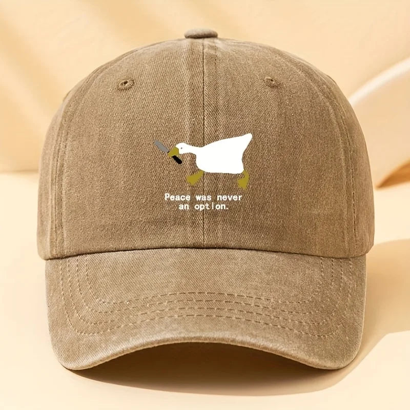 A Running Goose Fashionable Printed Baseball Cap