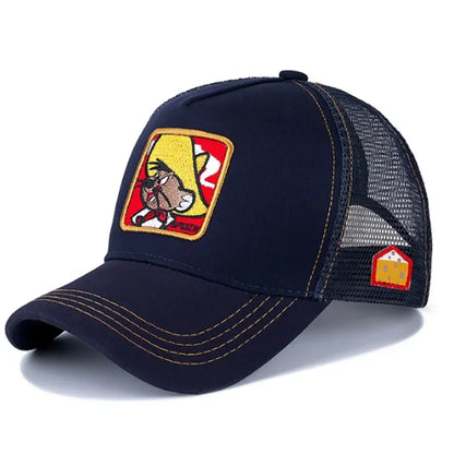 High Quality Brand Anime Cartoon Snapback Cotton Baseball Cap Men Women