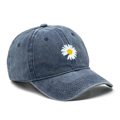 New Daisy Print Baseball Cap
