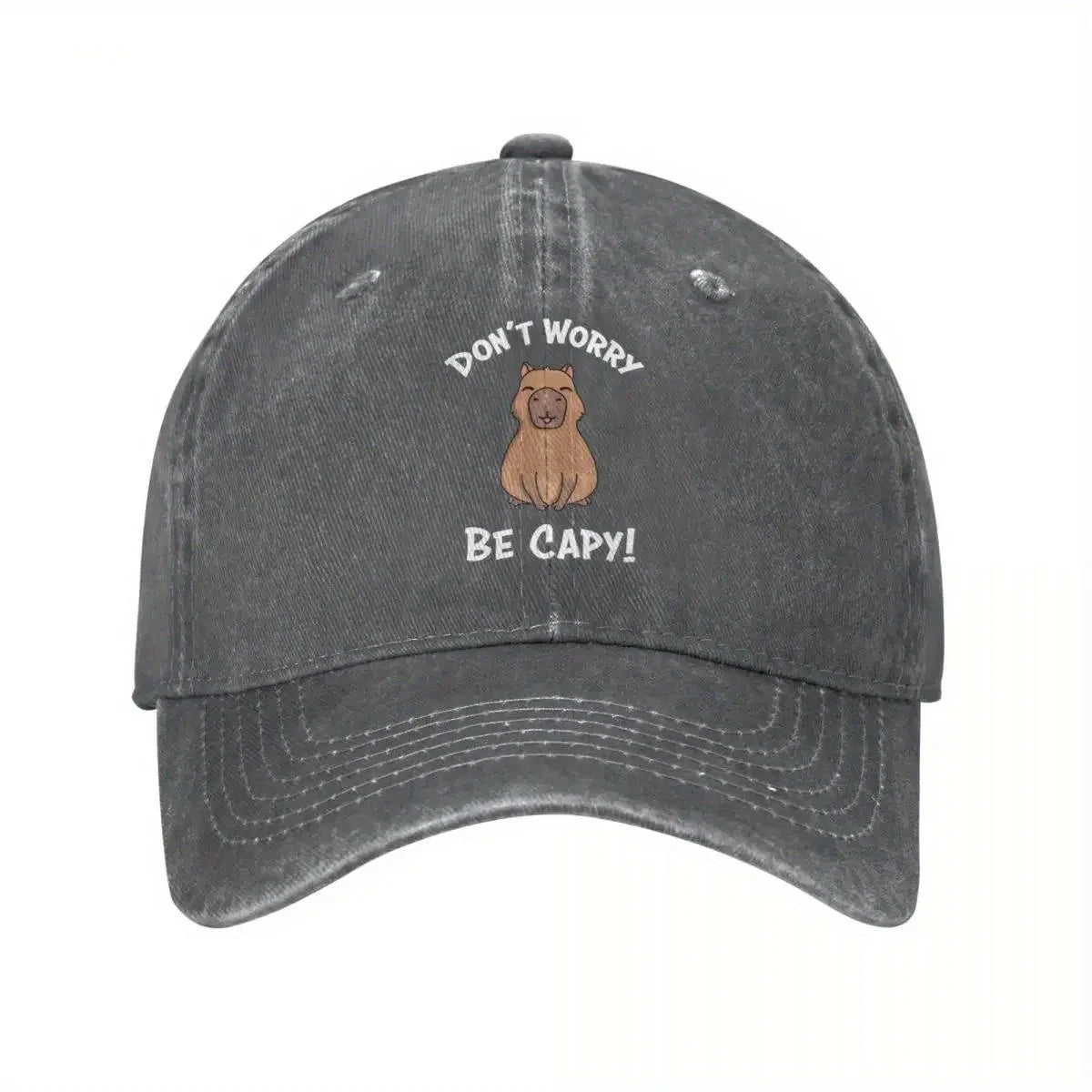 Don't Worry Be Capy Capybara Baseball Cap
