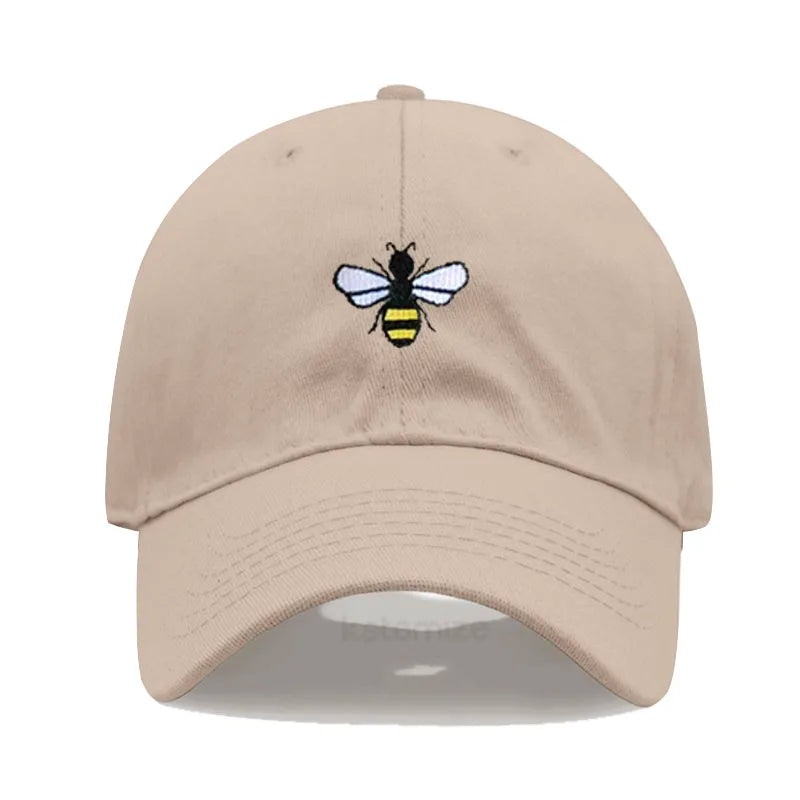 Honeybee Embroidered Baseball Cap For Women Men