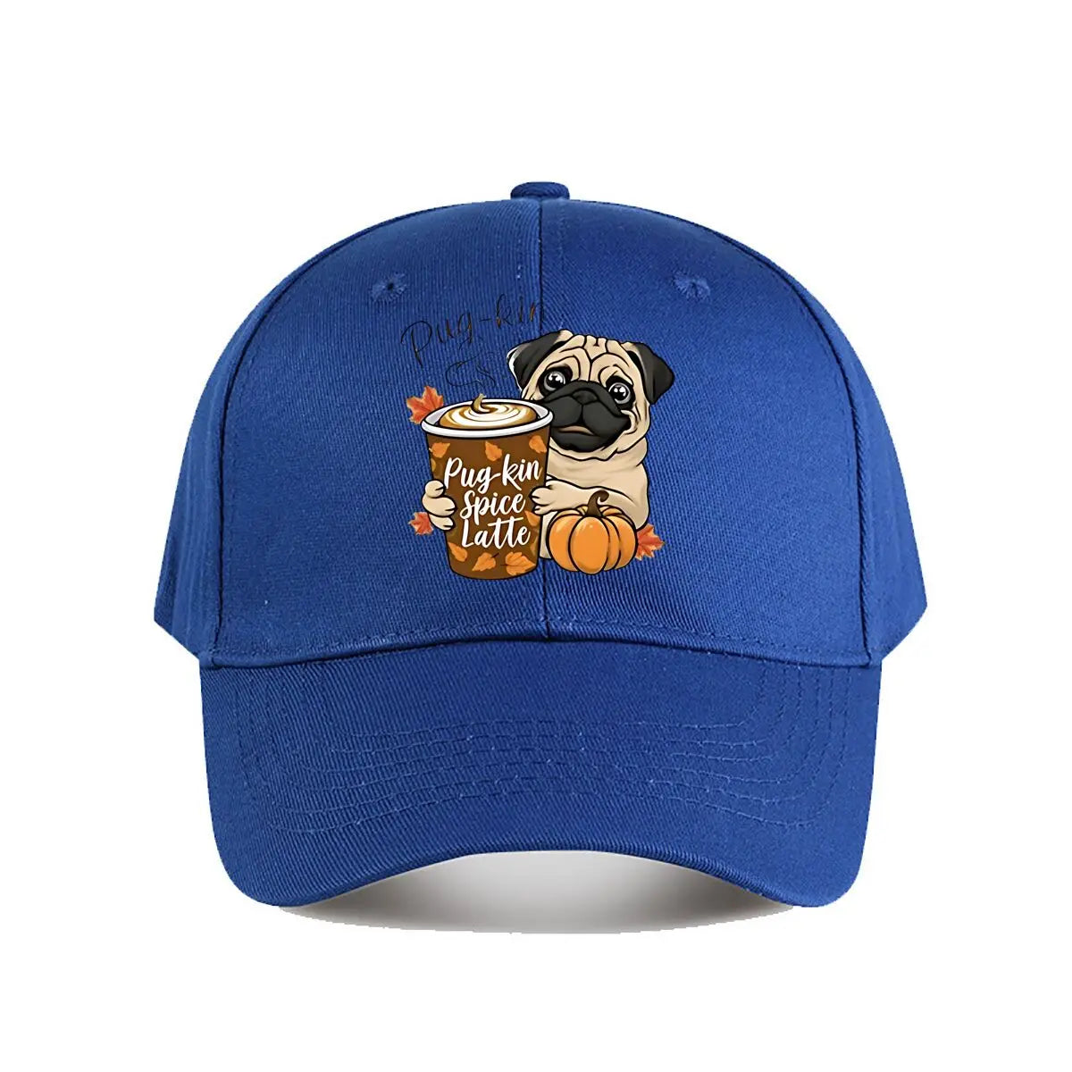 Pug Pumpkin Spice Latte Baseball Cap