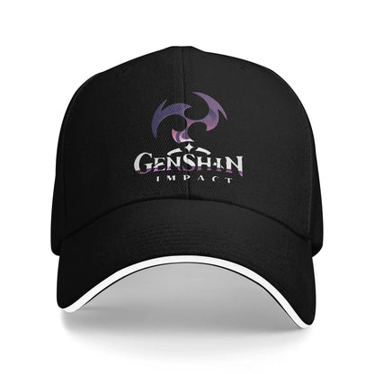Genshin Impact Hu Tao Baseball Caps Casual Spirit Ghost Art