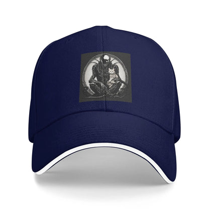 Xenomorph And A Cat Cap Fashion Baseball Caps