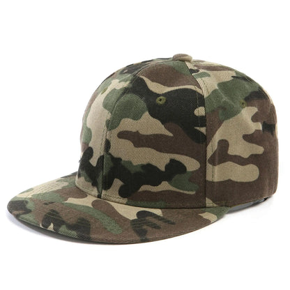 Unisex Hip Hop Solid Color Flat Brim Snapback Hats For Women