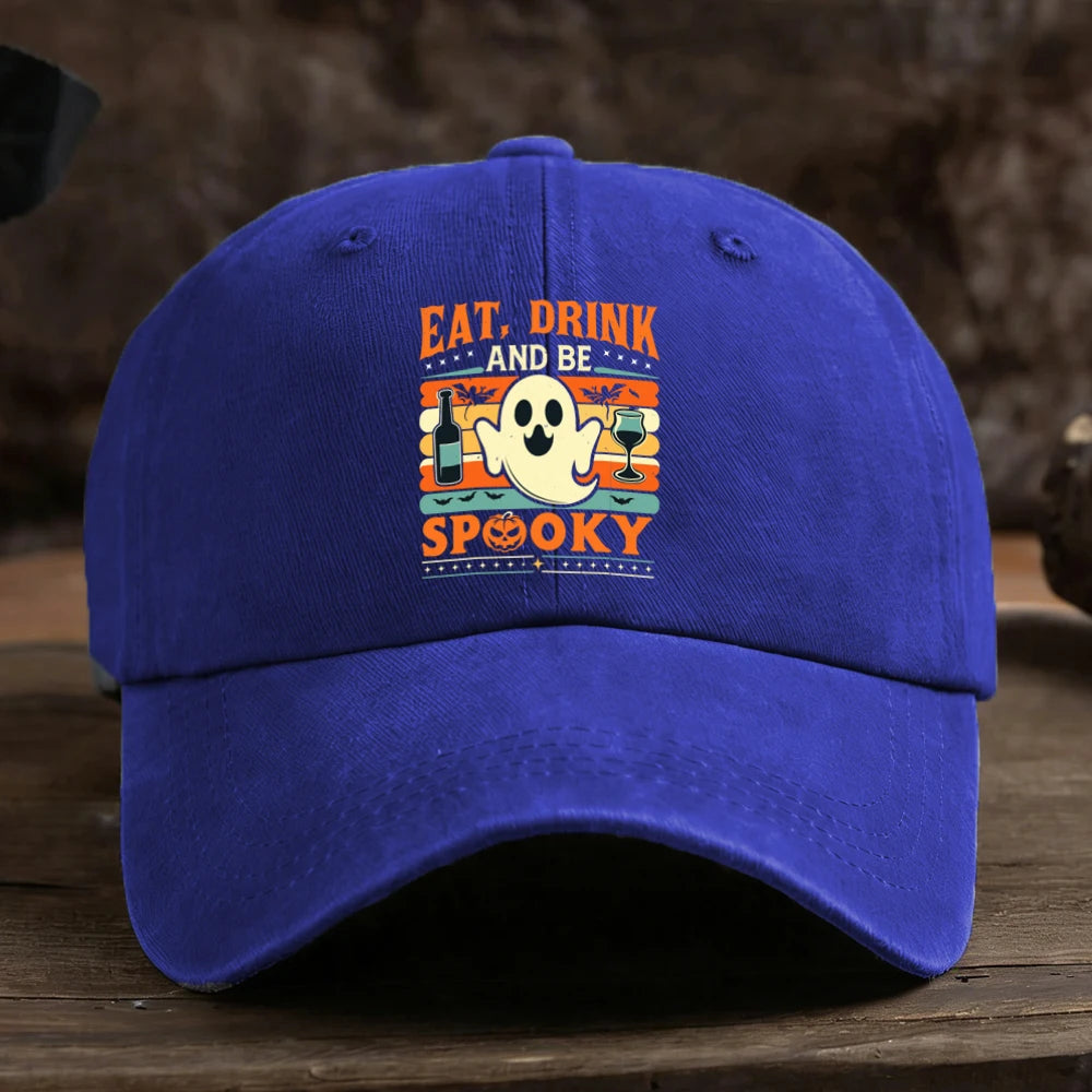 Halloween Ghost Graphic Baseball Cap