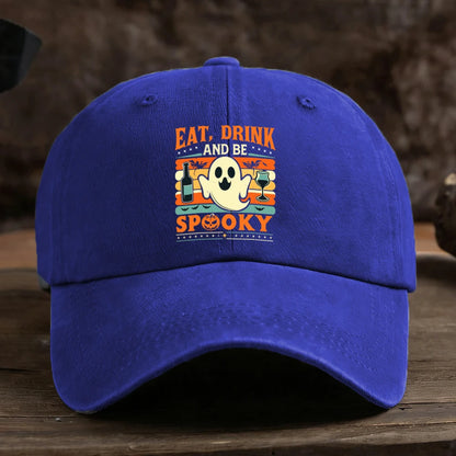 Halloween Ghost Graphic Baseball Cap