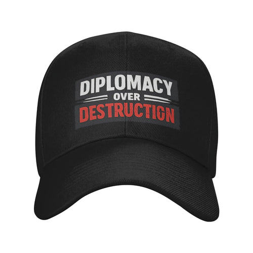 Diplomacy Over Destruction No War With Iran Stop War Baseball Cap