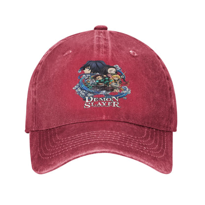 Pure Color Dad Hats Squad Haunting Baseball Caps Demon Slayer