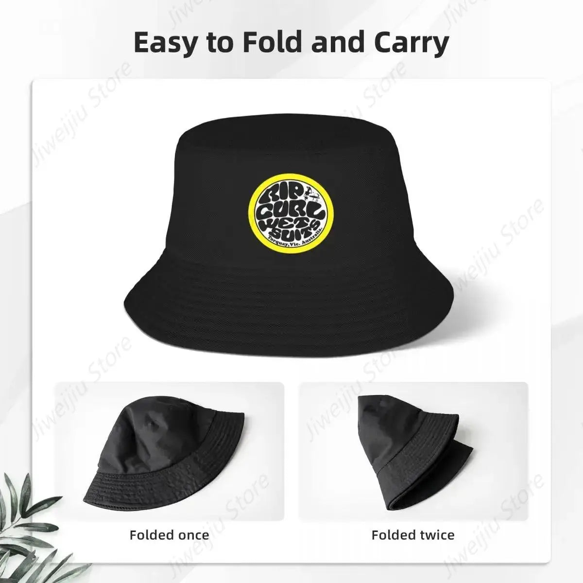 Tie Dye Rip Curl Design Bucket Hats Panama For Man Woman