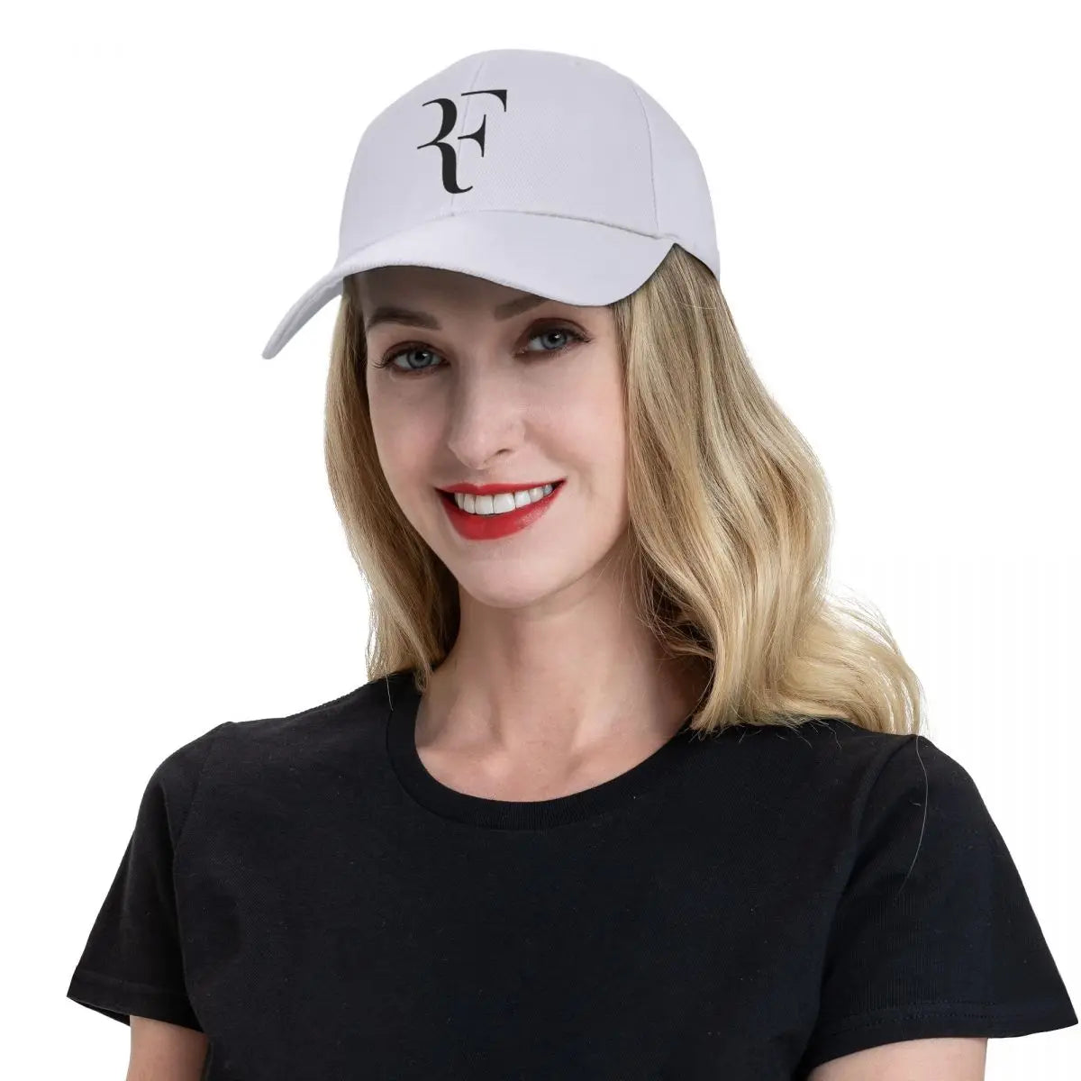 RF Roger Federer Patch Tennis Hats Curved Baseball Caps