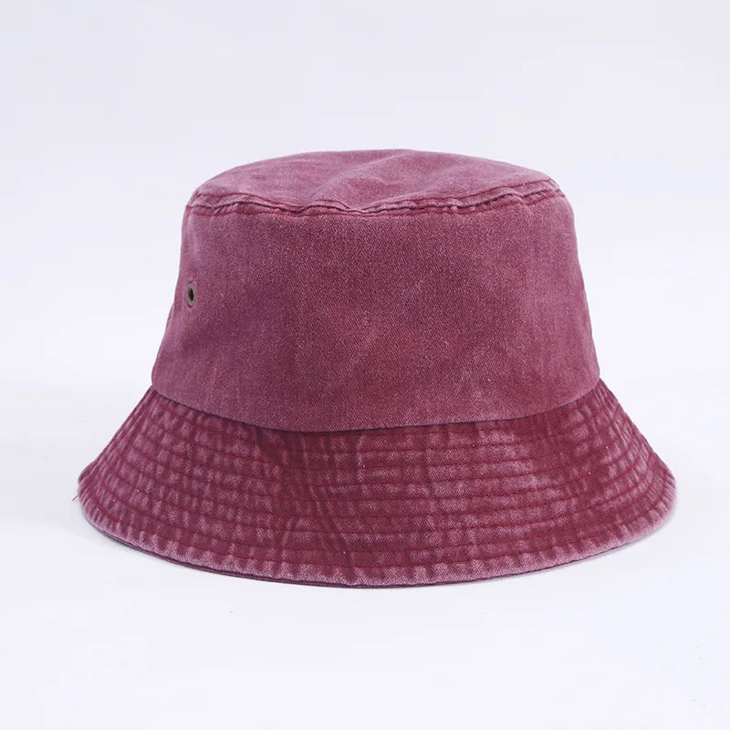 Denim Fisherman Hat Versatile Sunshade Basin Hat Plain Face Small