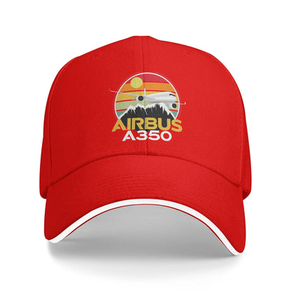 Airbus A350 Sunset Pilot Casual Baseball Cap
