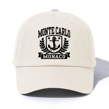 MONTE CARLO Print Baseball Cap For Adults