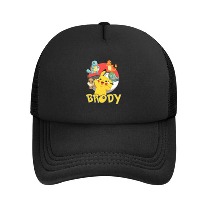 Pokemoned Charmander Mesh Baseball Caps
