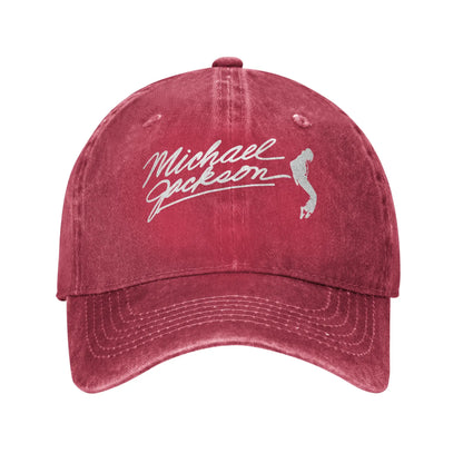 Washed Baseball Cap MJ Bad Album Summer
