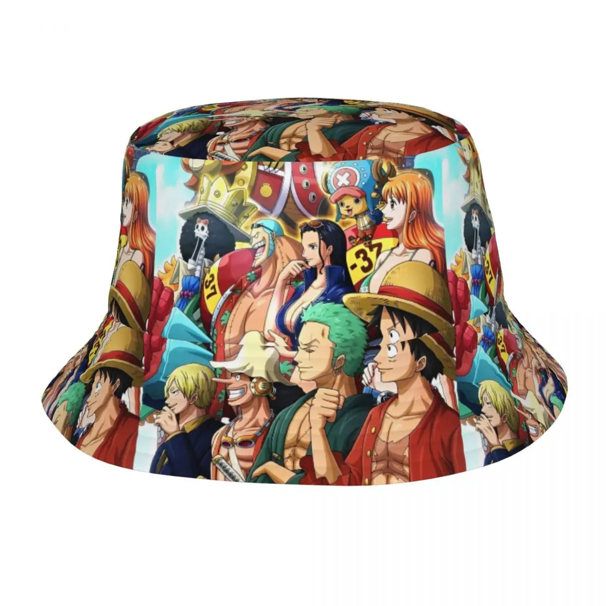 One Piece Straw Hat Luffy Skull Logo Bucket Hat