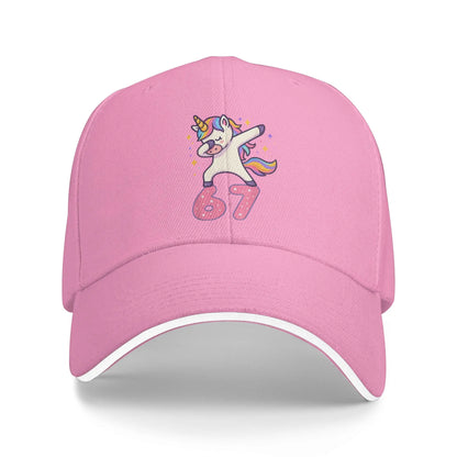 Six Seven Brainrot 67 Meme Baseball Caps