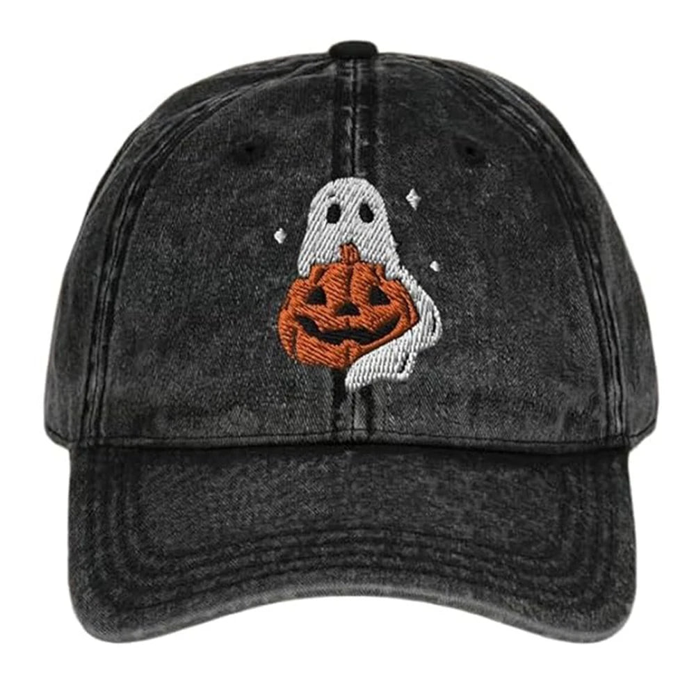 Halloween Pumpkin Face Baseball Hat For Women Men