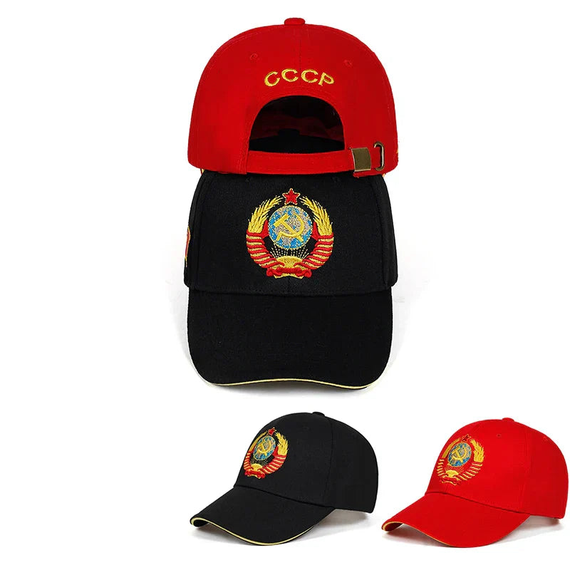 Unisex CCCP National Emblem Embroidery Baseball Caps
