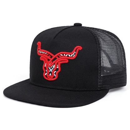 Personalized New Flat Edge Hat letters Creative Embroidered Street HipHop Hat Snapback Caps