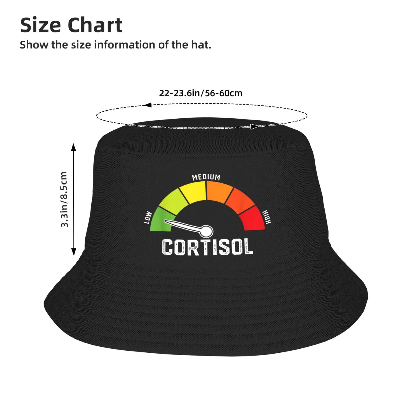 Low Cortisol Levels v Meme Bucket Hat
