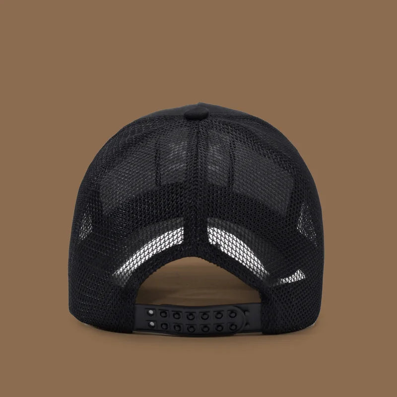 Men's Smiling Face Embroidered Baseball Cap, Fashionable Truck Driver Hat