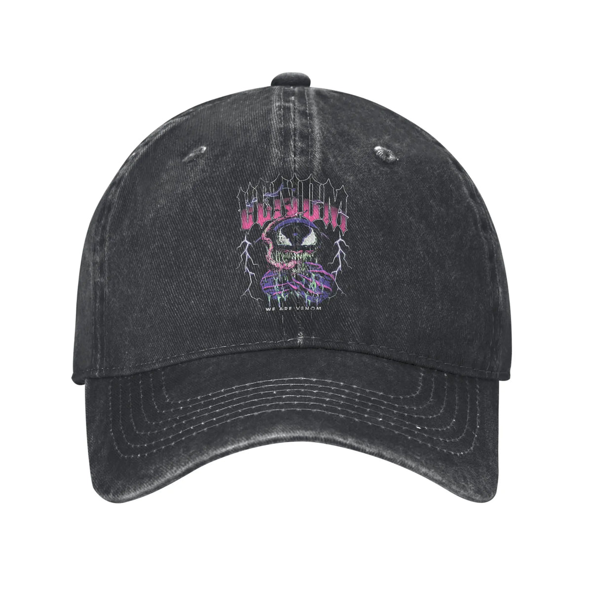 Black Spider Web in Action Men Women Baseball Caps