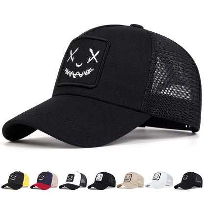 Unisex Ghost Face Embroidery Baseball Caps