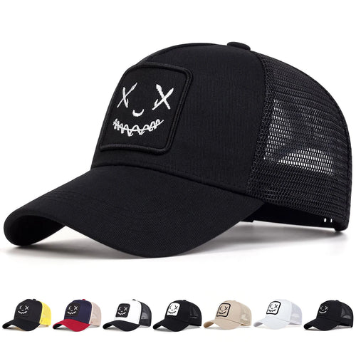 Unisex Ghost Face Embroidery Baseball Caps
