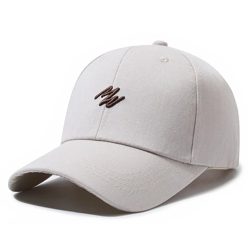 3D Embroidered "MN" Simple Korean Design Baseball Cap For Men Women