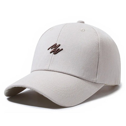 3D Embroidered "MN" Simple Korean Design Baseball Cap For Men Women