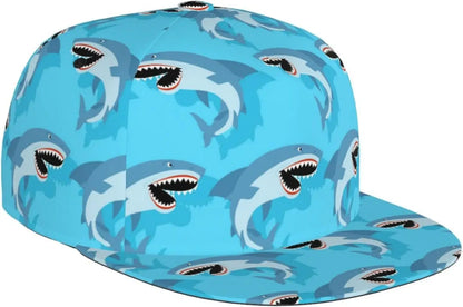 Funny Sharks Baseball Cap Outdoor Ocean Shark Snapback Baseball Hat For Men Women
