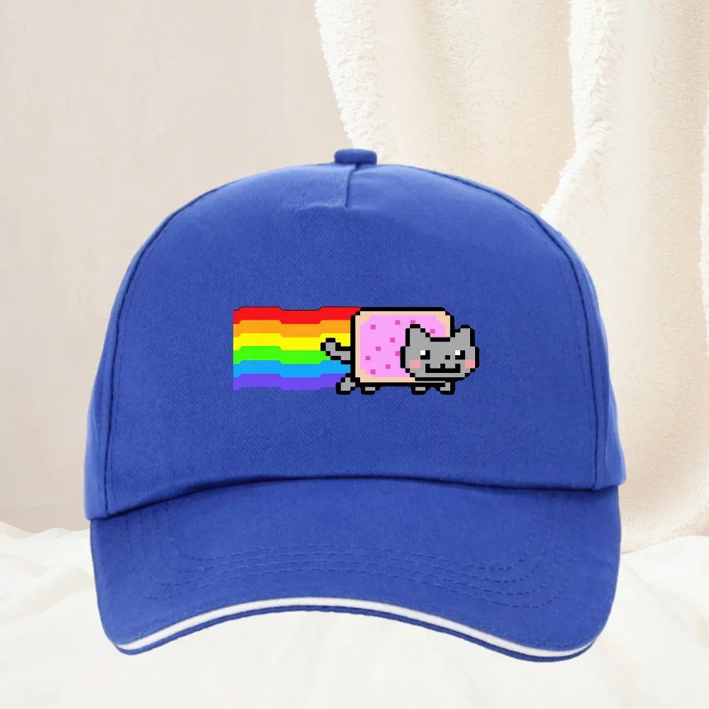 Nyan Cat Funny Meme Unisex Pattern Print Baseball Cap