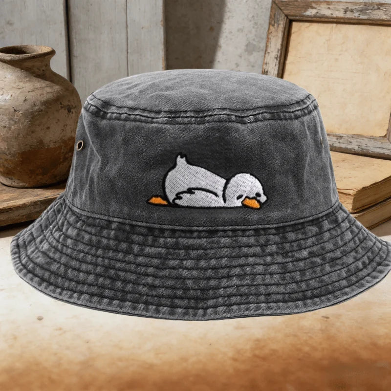 Adorable Duck Pattern Fisherman's Cap Bucket Hat