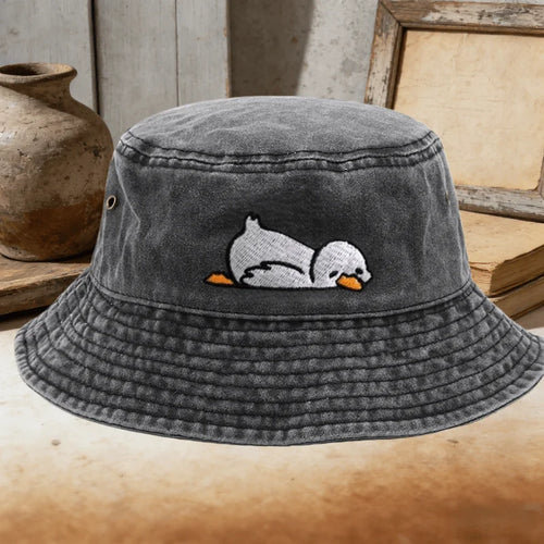 Adorable Duck Pattern Fisherman's Cap Bucket Hat