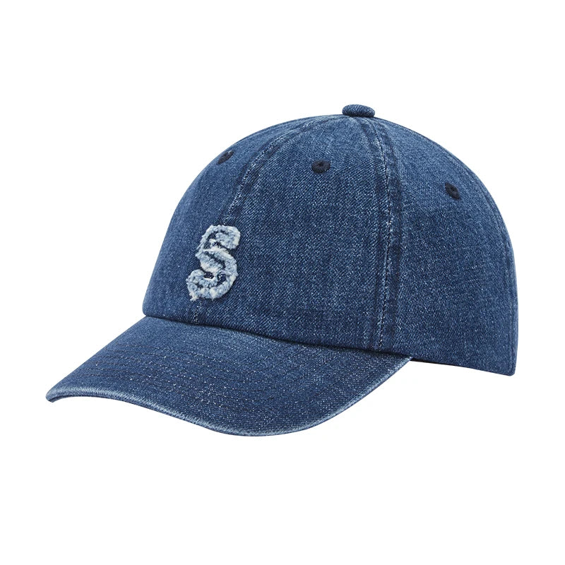 Semir Men Washed Denim Baseball Cap Cotton